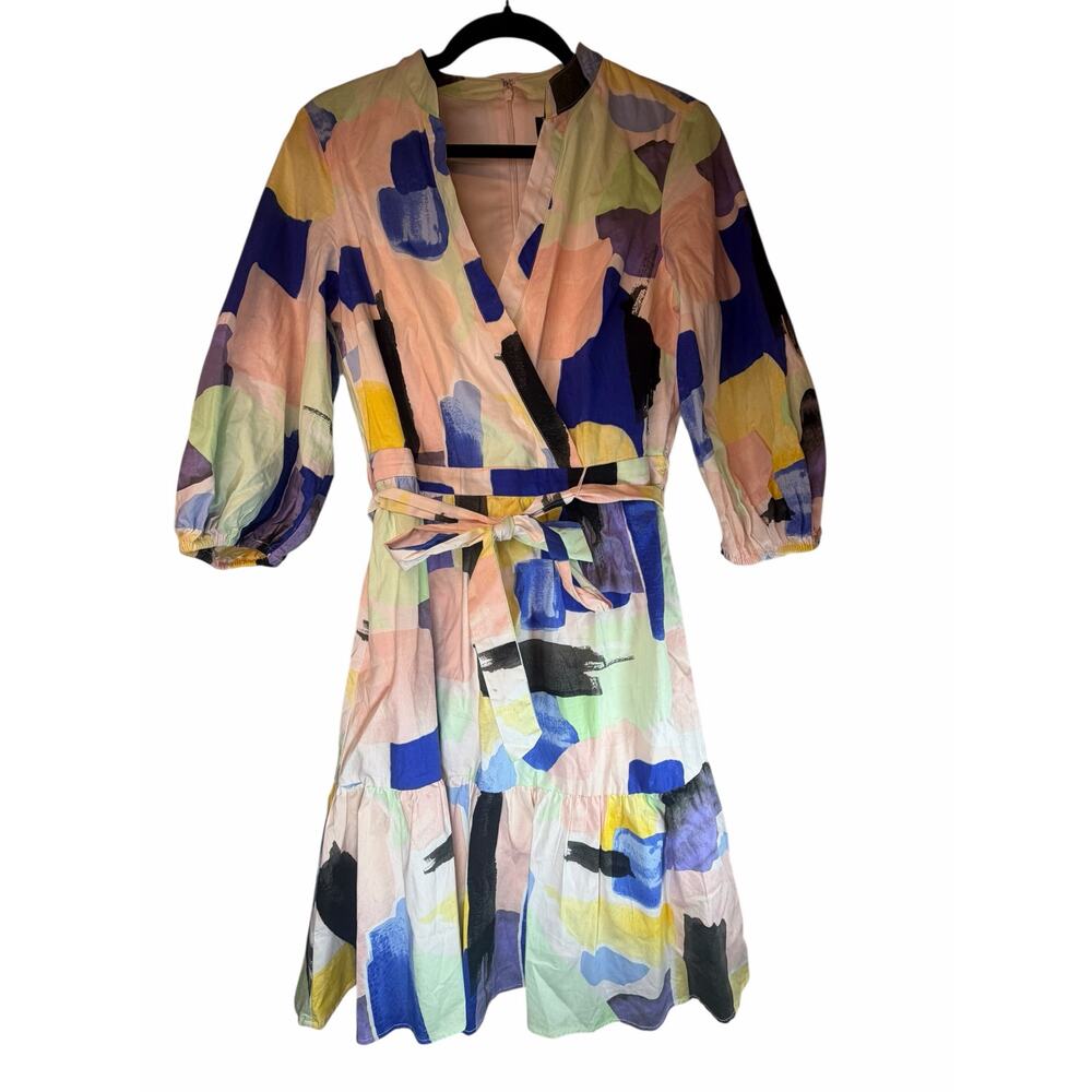 DKNY Printed Balloon Sleeve Dress - Picture 5 of 15